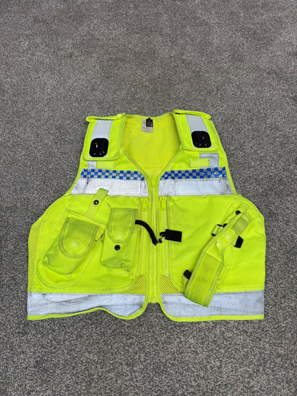 Ex Police Protec Hi Vis Utility Tactical Utility Vest SMALL Security Patrol