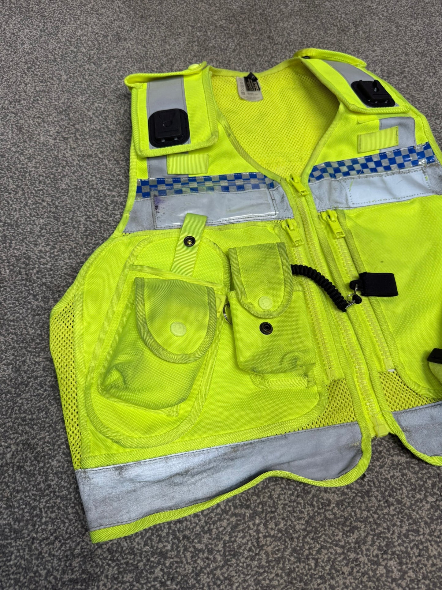 Ex Police Protec Hi Vis Utility Tactical Utility Vest SMALL Security Patrol