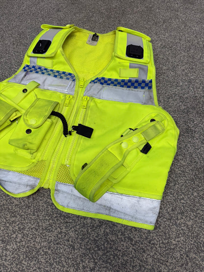Ex Police Protec Hi Vis Utility Tactical Utility Vest SMALL Security Patrol