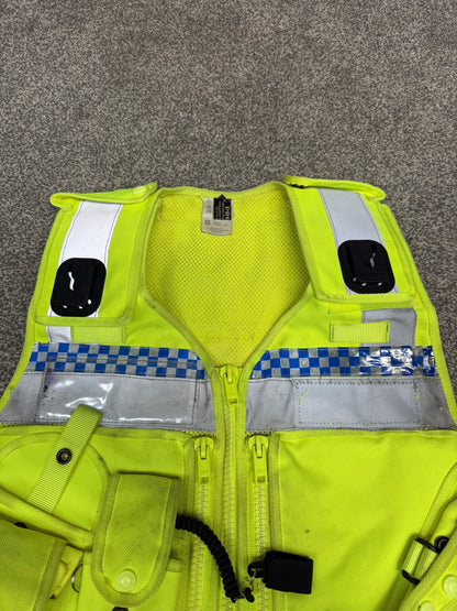 Ex Police Protec Hi Vis Utility Tactical Utility Vest SMALL Security Patrol