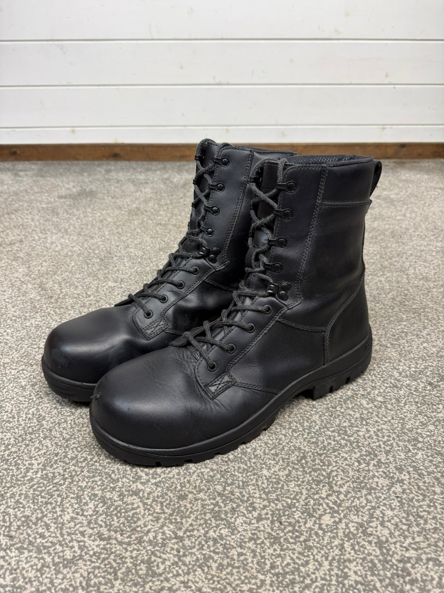 Ex Police Magnum Elite Shield Combat Boots Black Leather UK 14 Security Work