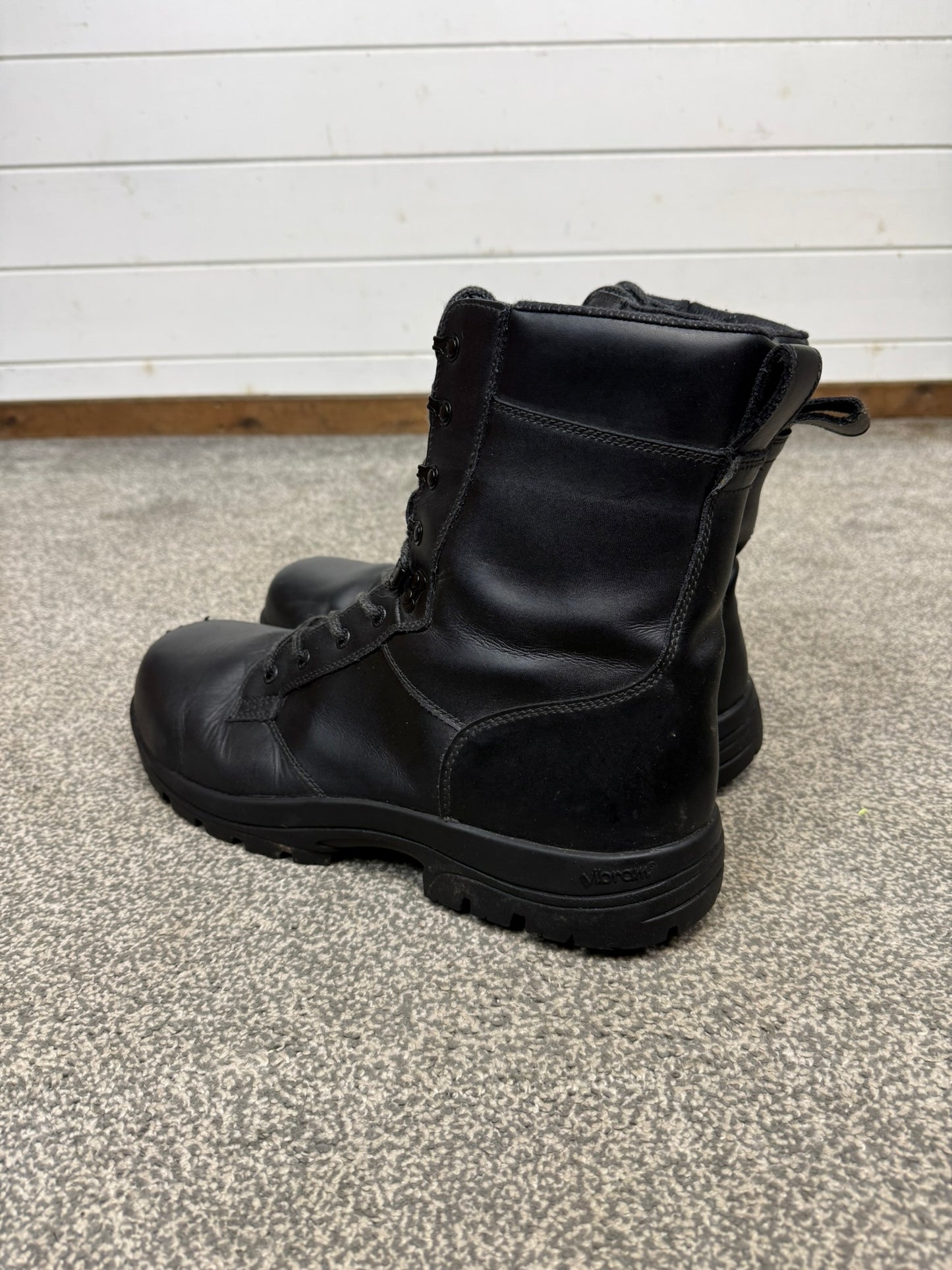 Ex Police Magnum Elite Shield Combat Boots Black Leather UK 14 Security Work