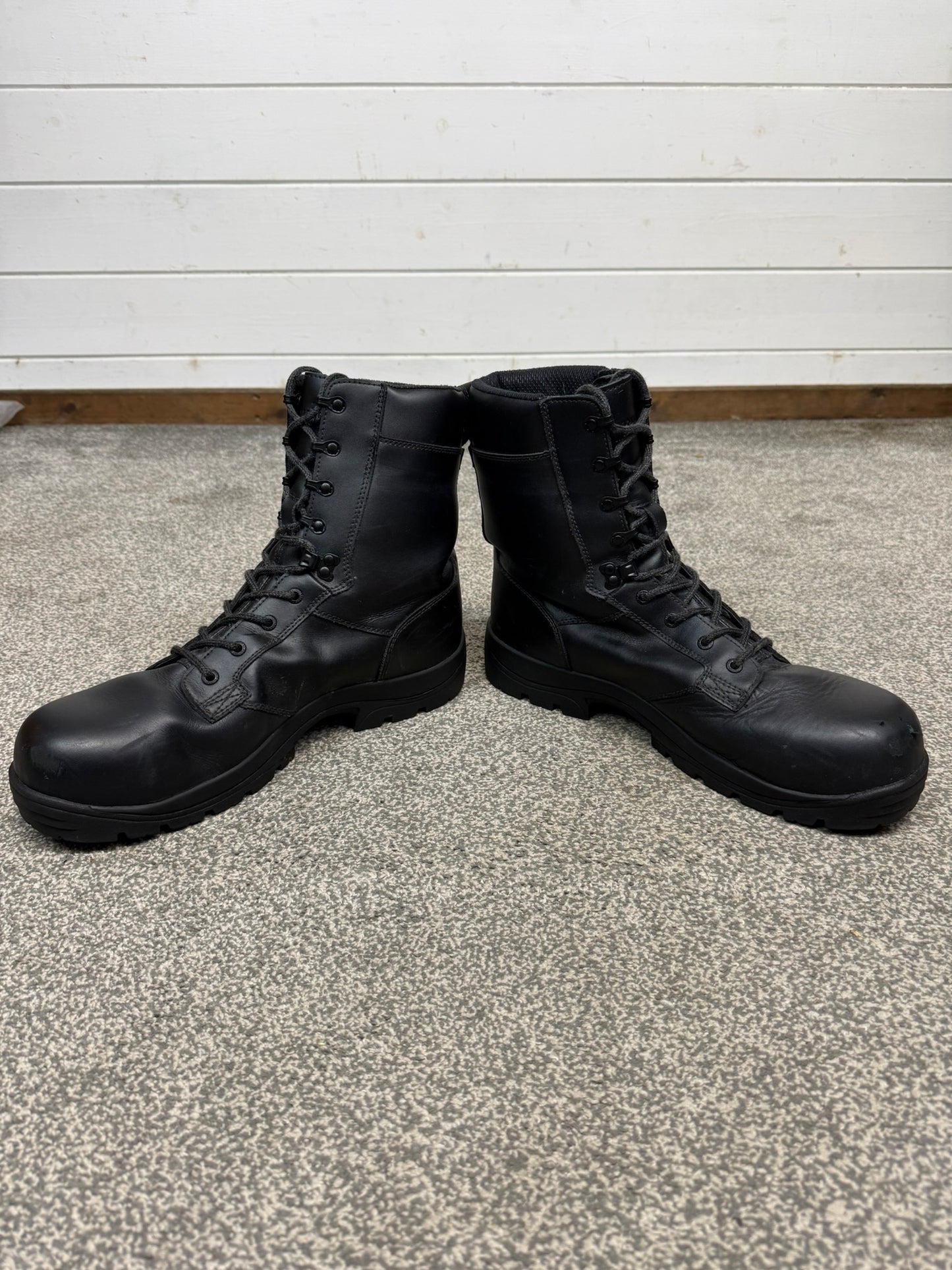 Ex Police Magnum Elite Shield Combat Boots Black Leather UK 14 Security Work