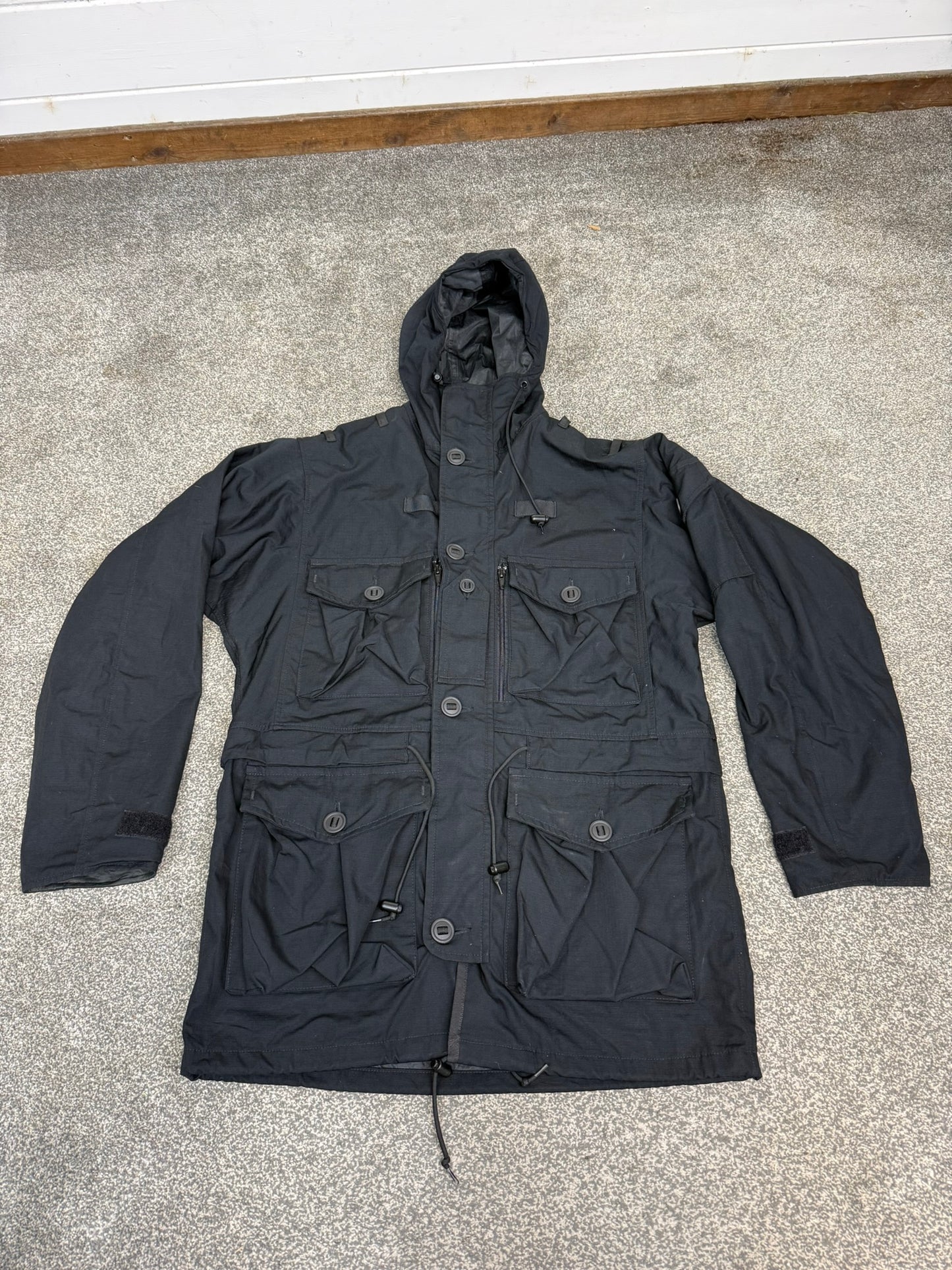 Ex Police Arktis Black B110 Combat Smock SAS Special Forces Field Jacket - Medium