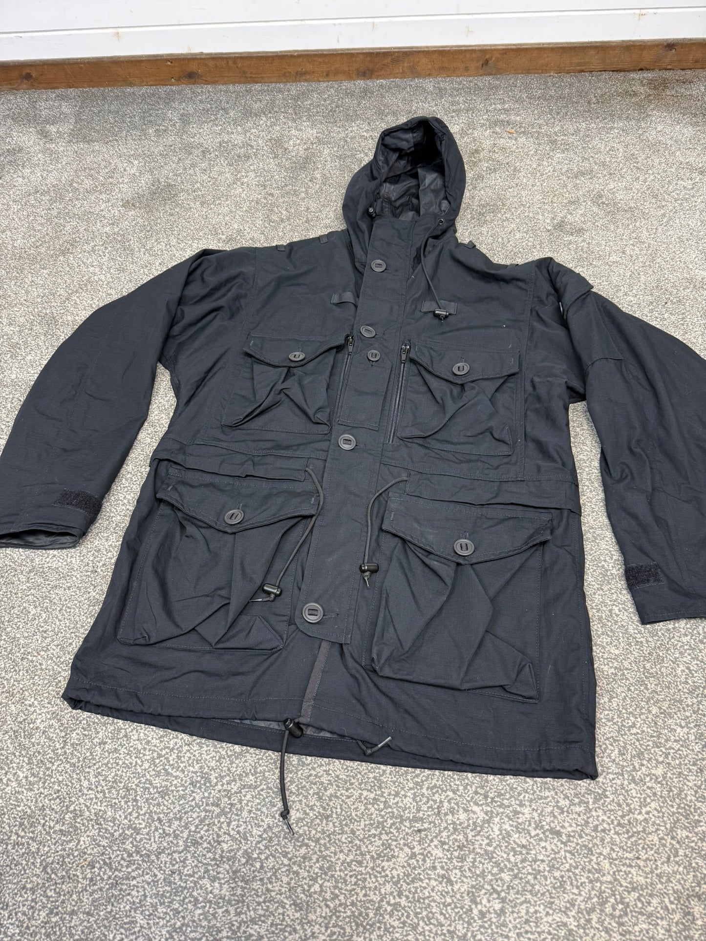 Ex Police Arktis Black B110 Combat Smock SAS Special Forces Field Jacket - Medium