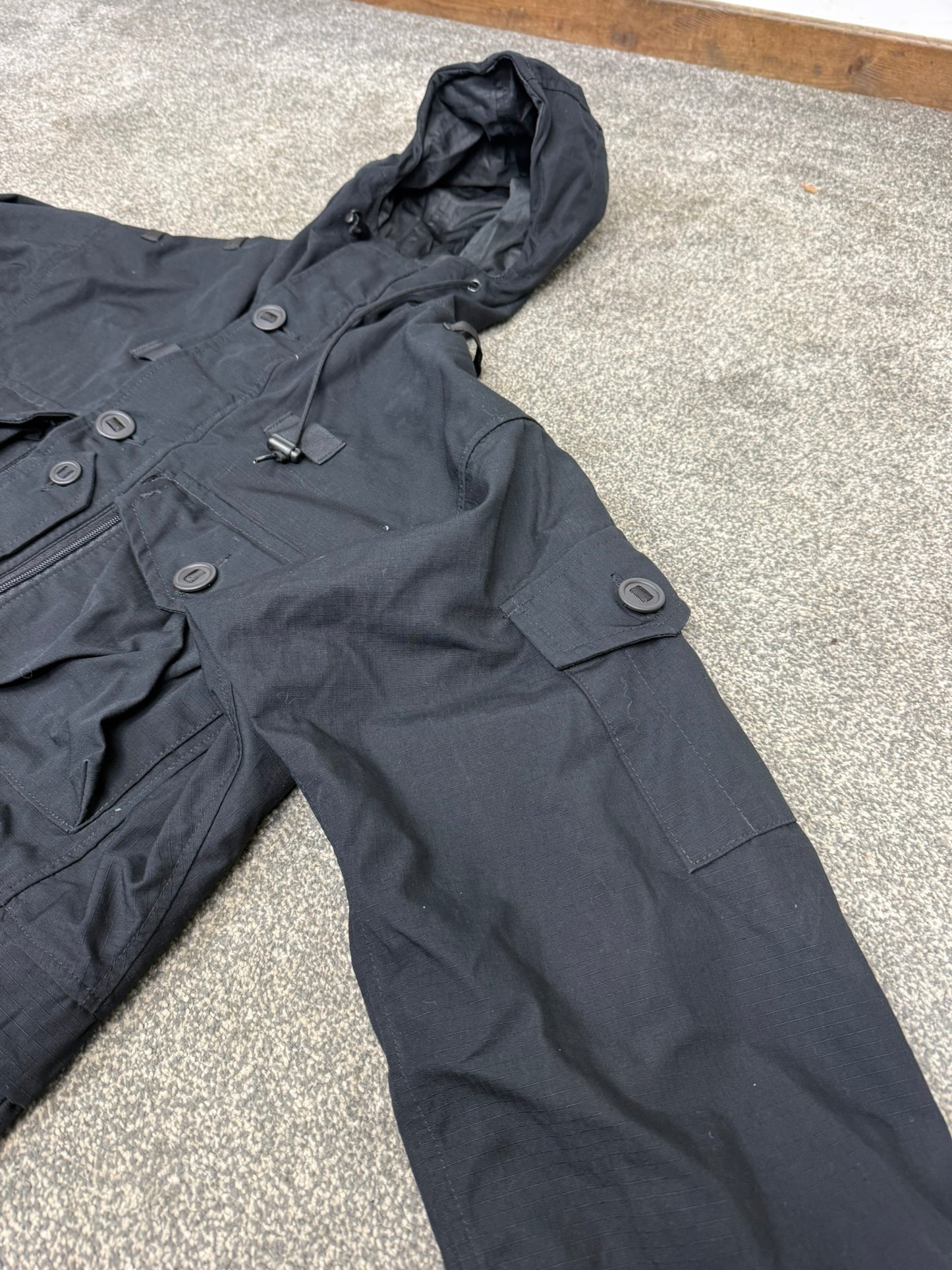 Ex Police Arktis Black B110 Combat Smock SAS Special Forces Field Jacket - Medium