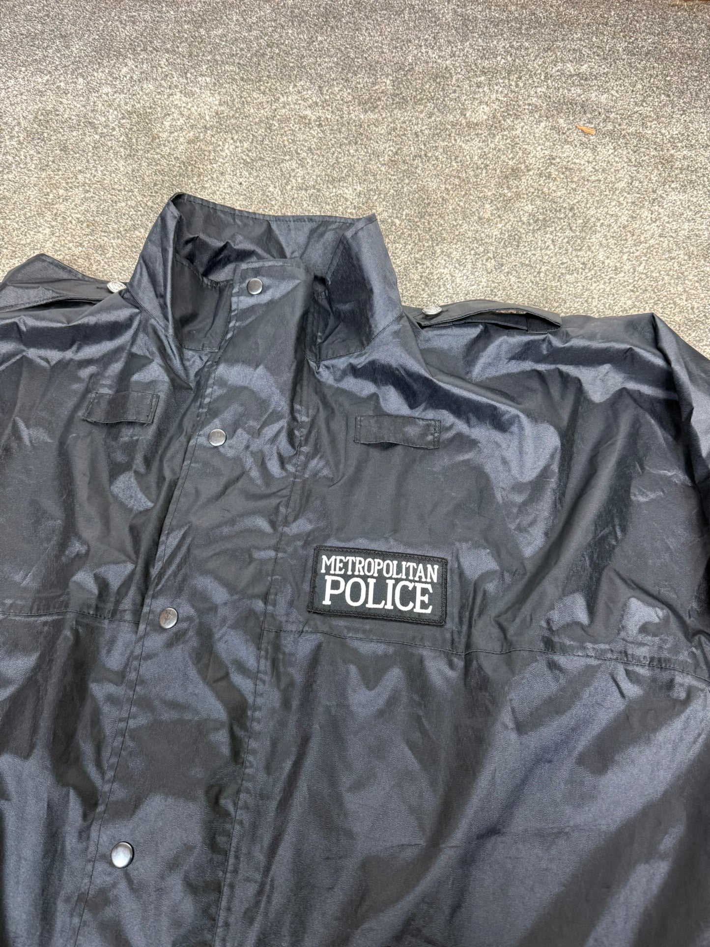 NEW Genuine Metropolitan Met Police Black Lightweight Jacket Collector Film Display