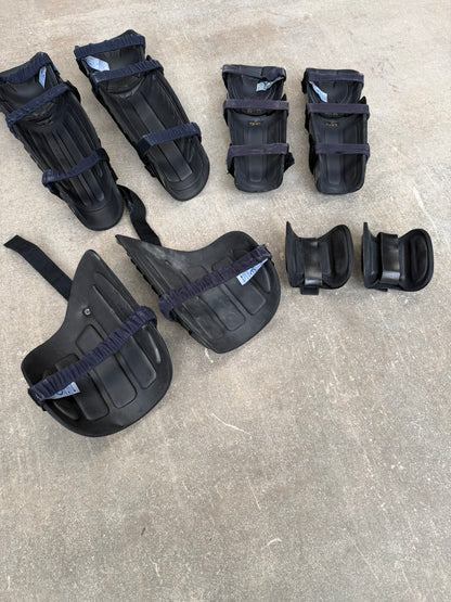 Ex Police Riot Guard Set Arms Thigh Leg & Foot Security Dog Handler Paintball Airsoft