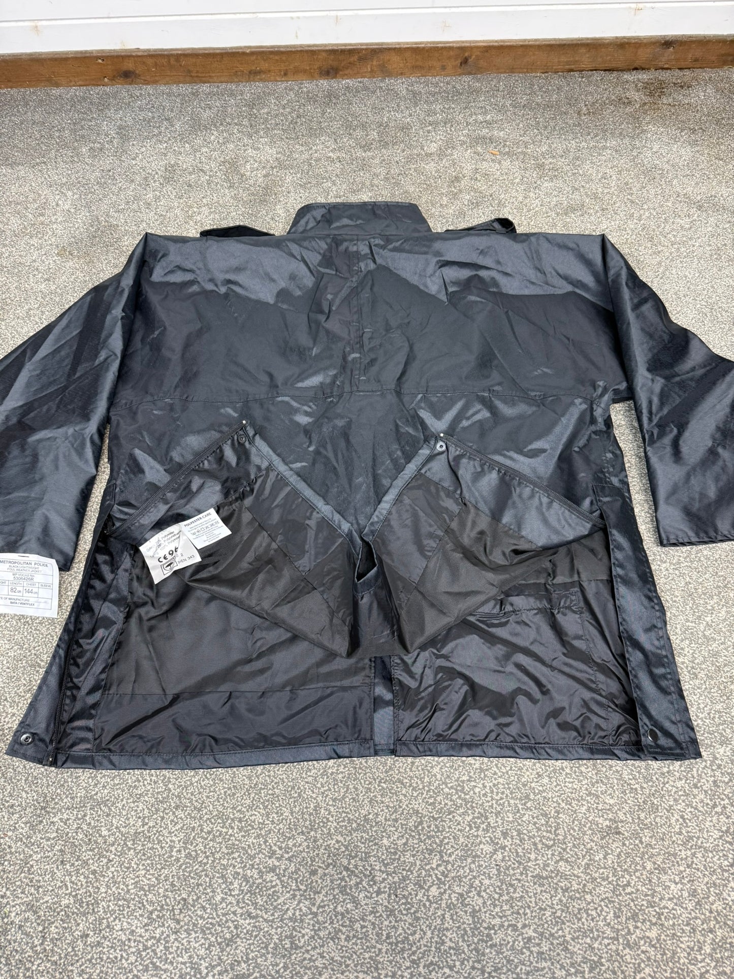 NEW Genuine Metropolitan Met Police Black Lightweight Jacket Collector Film Display