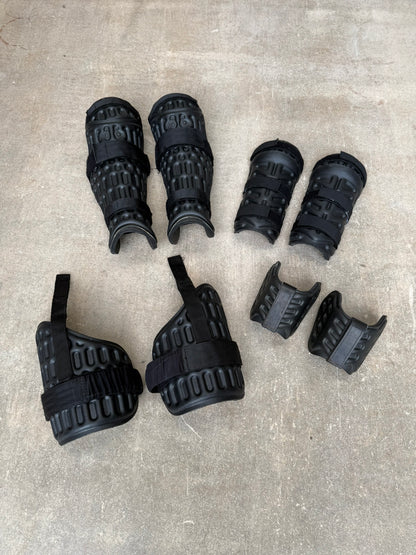 Ex Police Riot Guard Set Arms Thigh Leg & Foot Security Dog Handler Paintball Airsoft