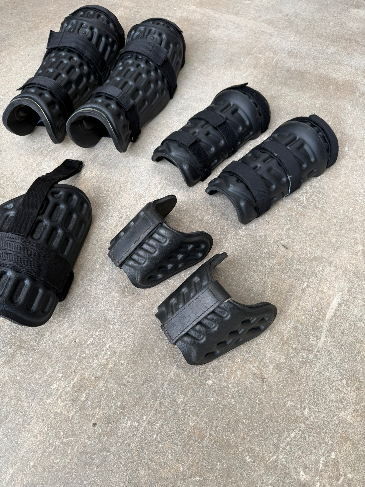 Ex Police Riot Guard Set Arms Thigh Leg & Foot Security Dog Handler Paintball Airsoft