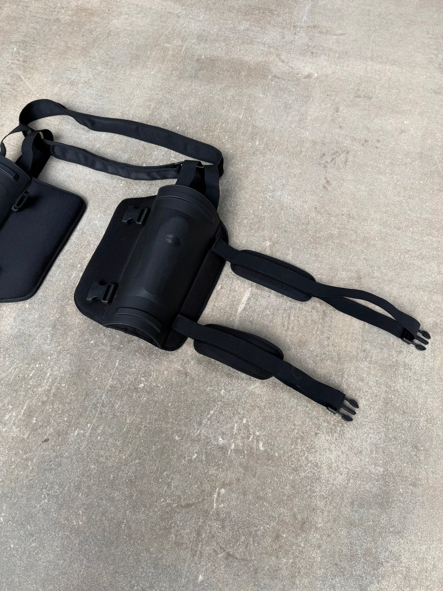 Ex Police Riot Upper Leg Thigh Guards & Belt PAIR Public Order Guards Airsoft Paintball Cosplay