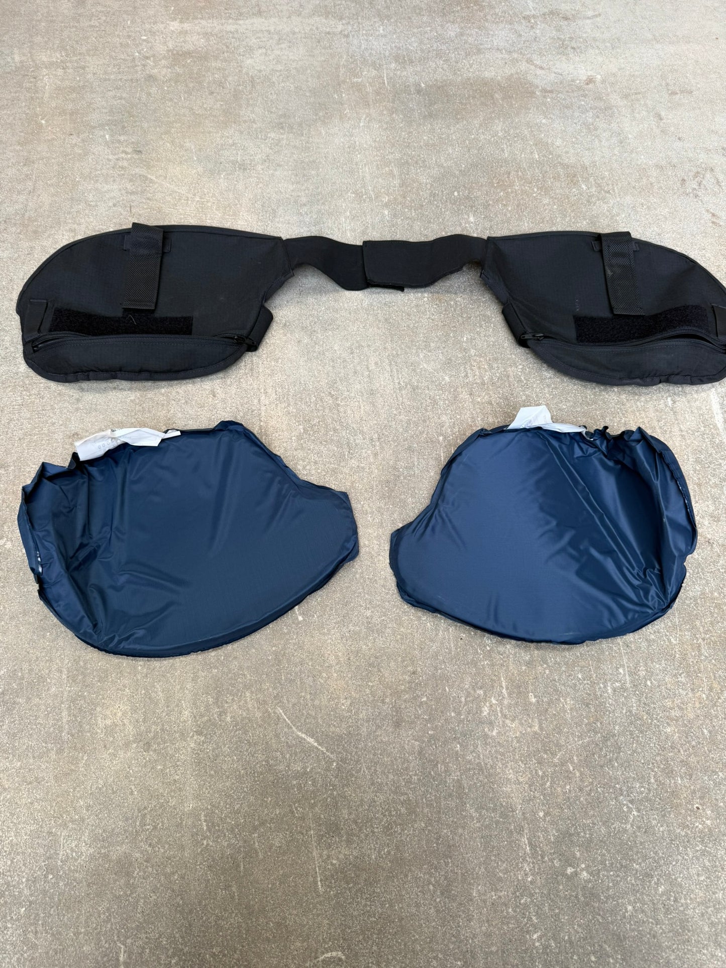 Ex Police Shoulder Body Armour With Panels Anti Stab & Ballistic HG2 / KR2 / SP2