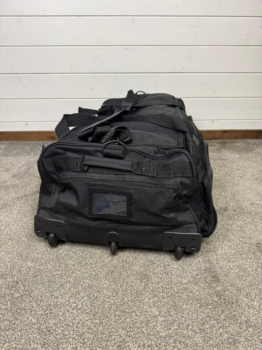 Ex Police Large Black Wheeled Holdall 100L Deployment Travel Kit Bag