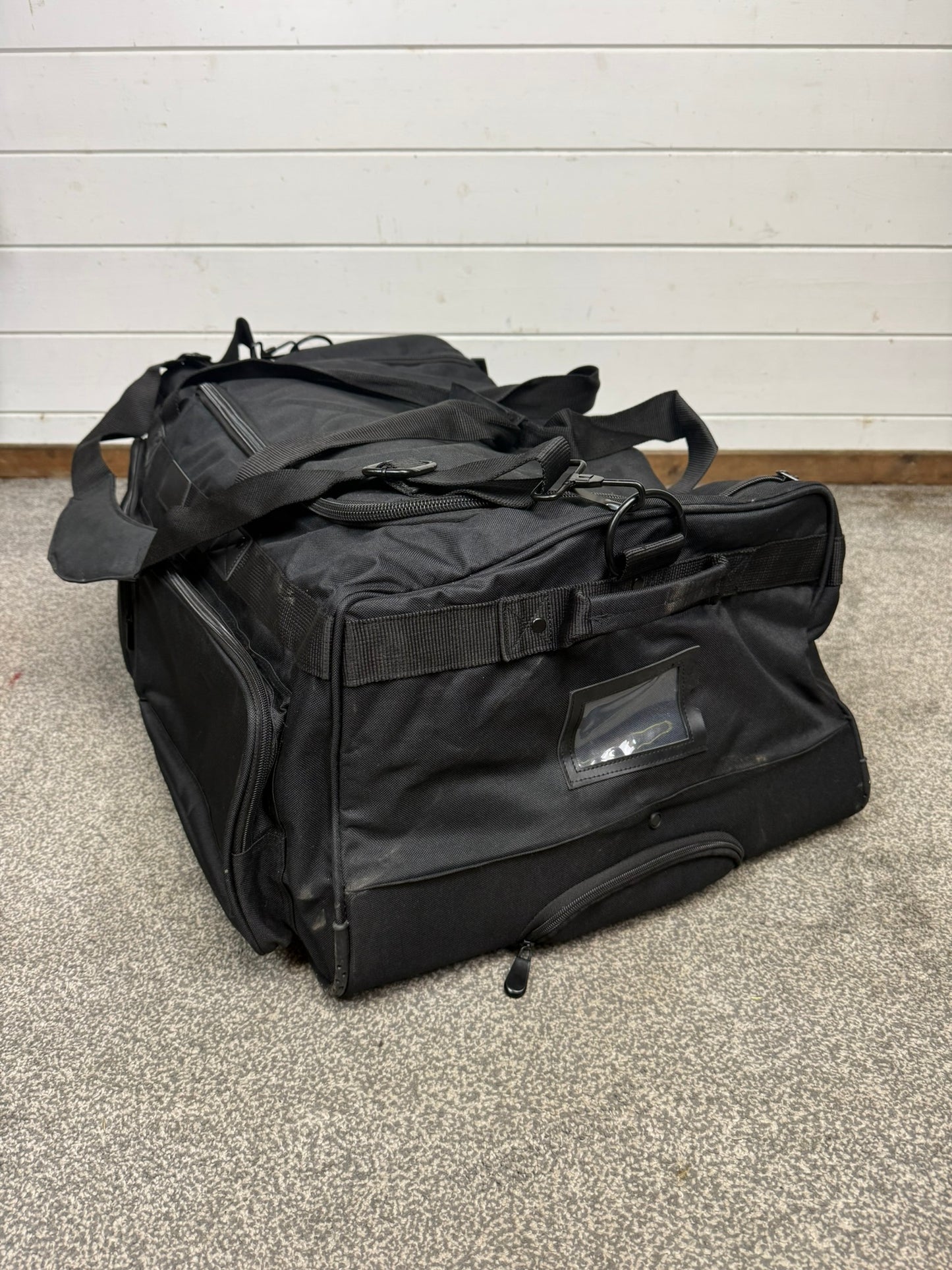 Ex Police Large Black Wheeled Holdall 100L Deployment Travel Kit Bag
