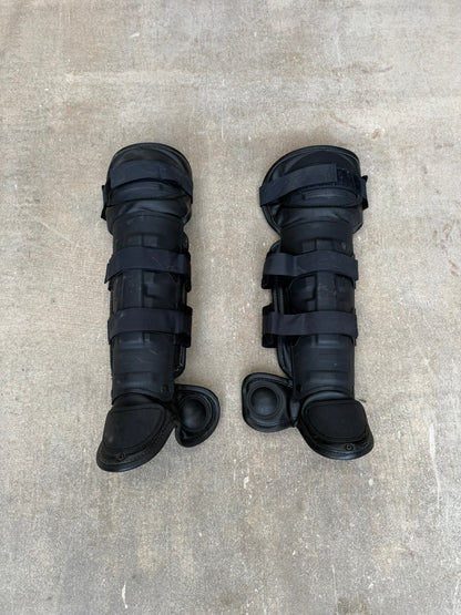 Ex Police Protecop Riot Knee Shin & Foot Guards PAIR Protection Dog Handler Airsoft Paintball