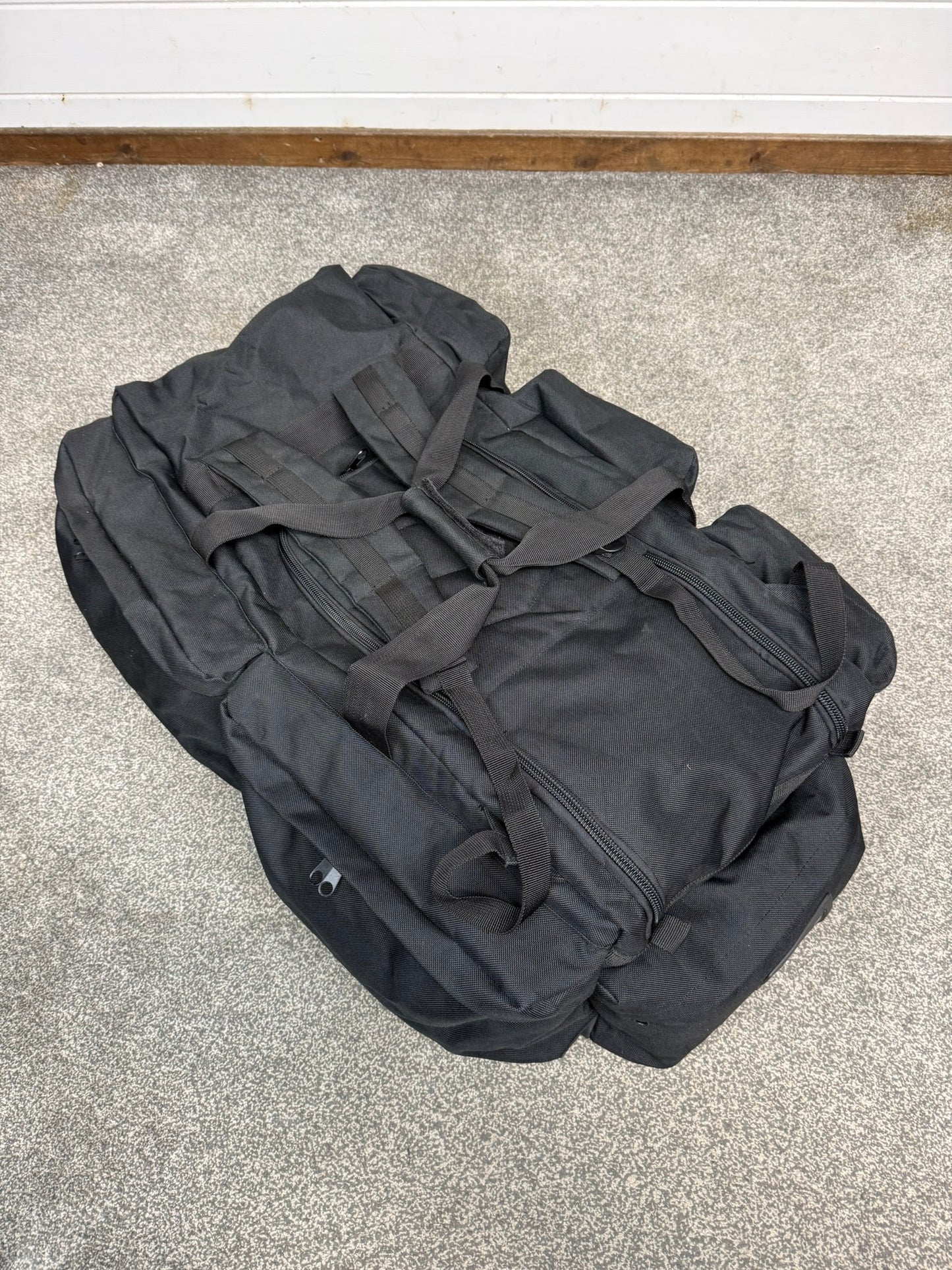Ex Police Protec PSU Deployment Kit Bag Holdall Rucksack 100L Black Security Travel