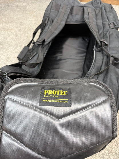Ex Police Protec PSU Deployment Kit Bag Holdall Rucksack 100L Black Security Travel