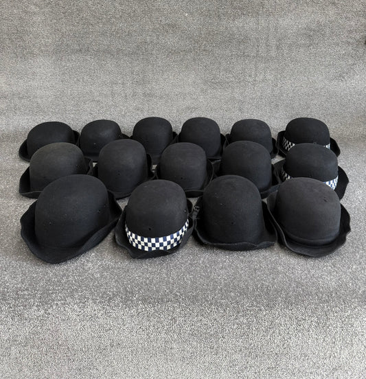 Ex Police WPC Bowler Hat Job Lot x15 Theatre Headwear Uniform Film Prop Lot