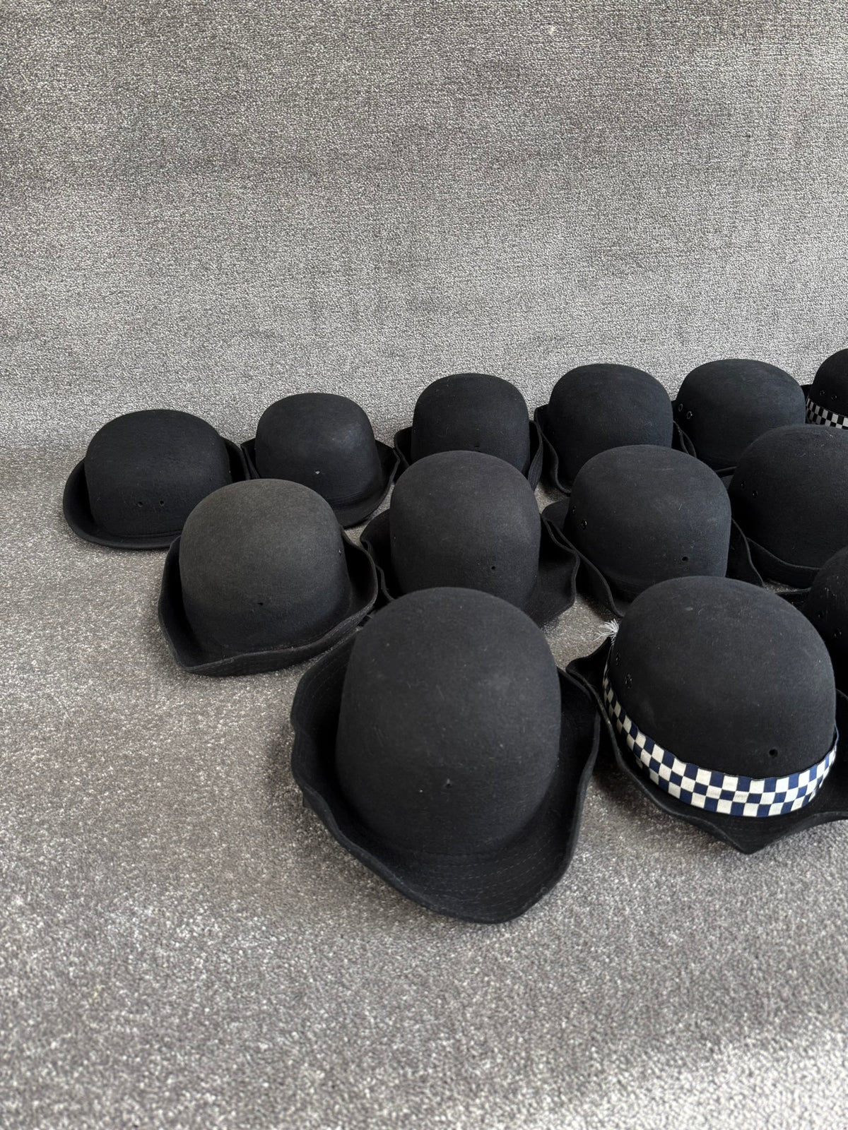 Ex Police WPC Bowler Hat Job Lot x15 Theatre Headwear Uniform Film Prop Lot