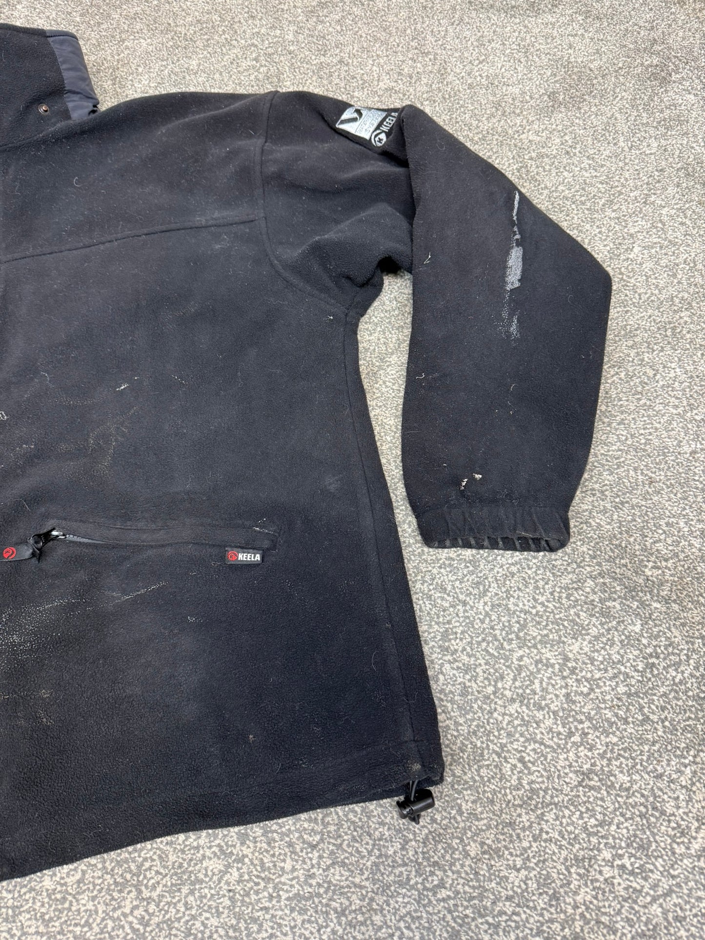 Ex Police Keela Neptune Black Fleece Windproof Waterproof - Large - Grd B