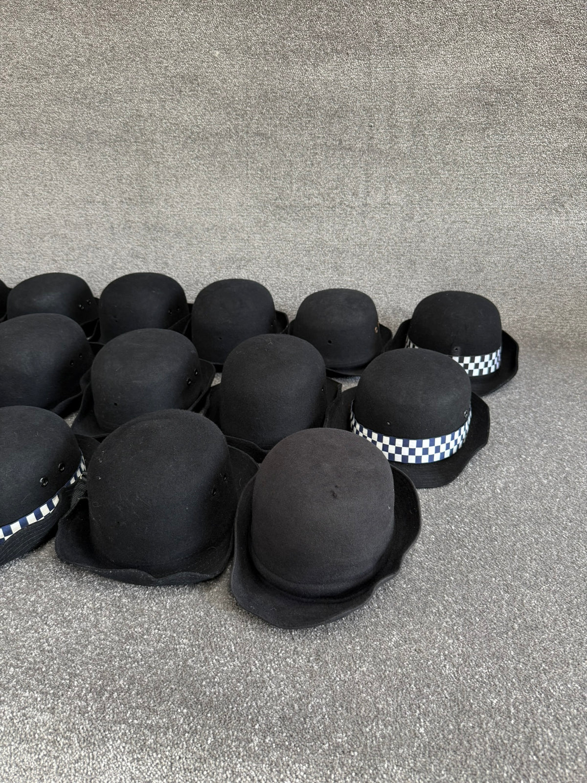 Ex Police WPC Bowler Hat Job Lot x15 Theatre Headwear Uniform Film Prop Lot