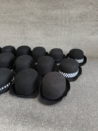 Ex Police WPC Bowler Hat Job Lot x15 Theatre Headwear Uniform Film Prop Lot