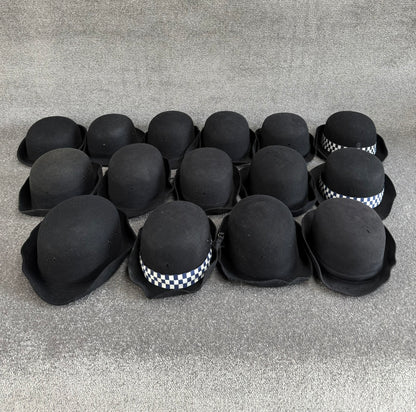 Ex Police WPC Bowler Hat Job Lot x15 Theatre Headwear Uniform Film Prop Lot