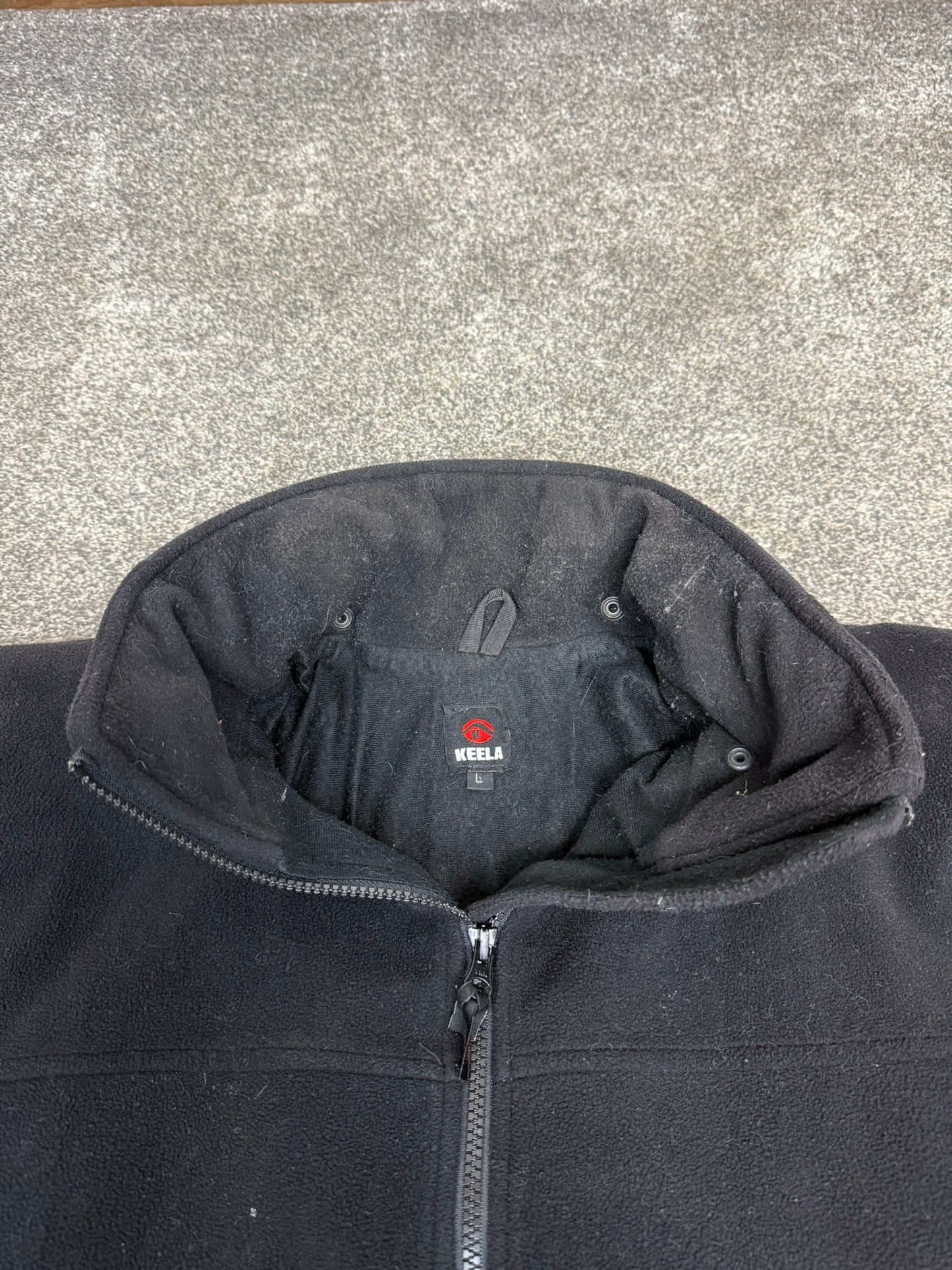 Ex Police Keela Neptune Black Fleece Windproof Waterproof - Large - Grd B