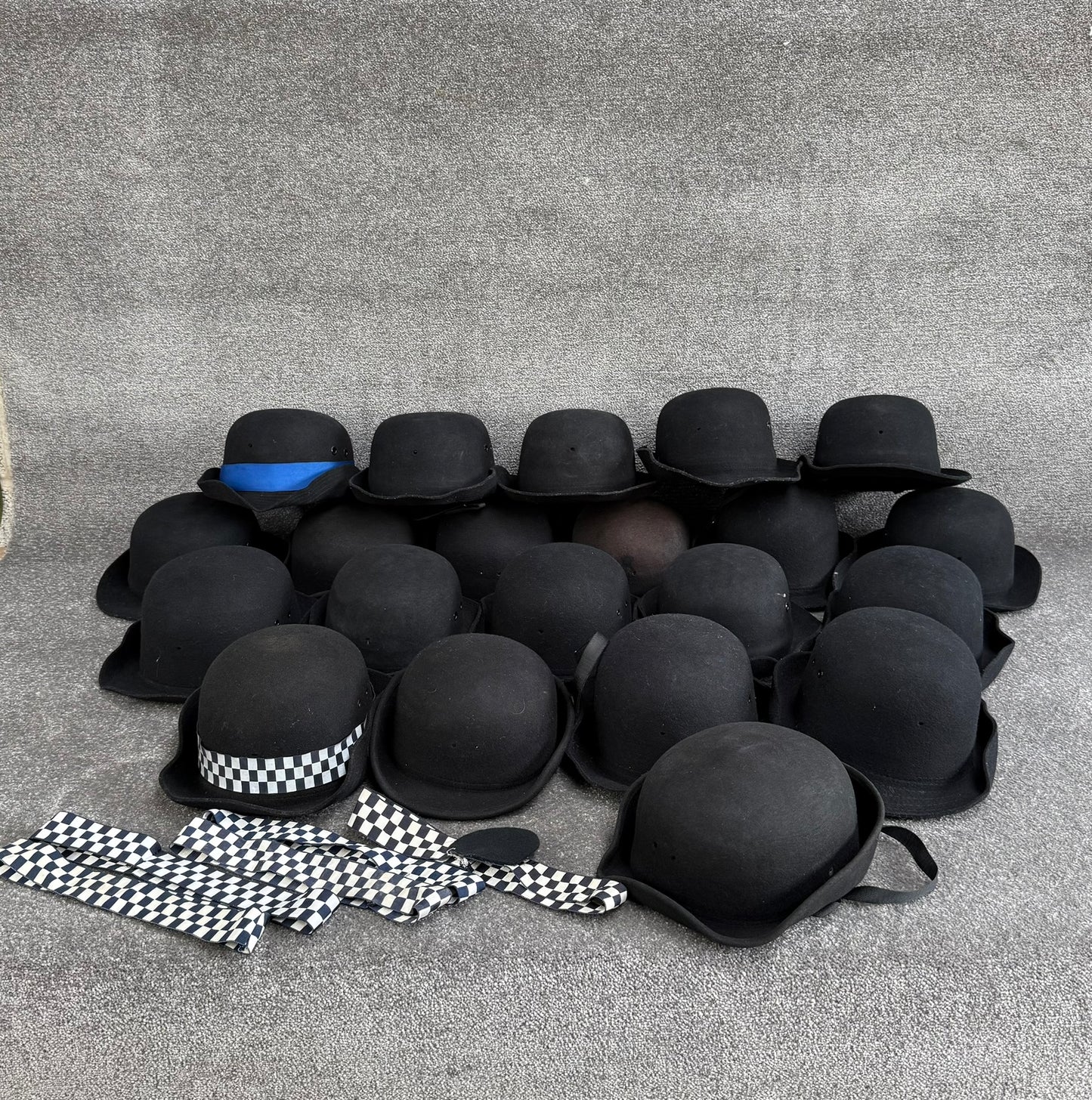 Ex Police WPC Bowler Hat Job Lot x21 Theatre Headwear Uniform Film Prop Lot