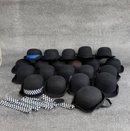 Ex Police WPC Bowler Hat Job Lot x21 Theatre Headwear Uniform Film Prop Lot