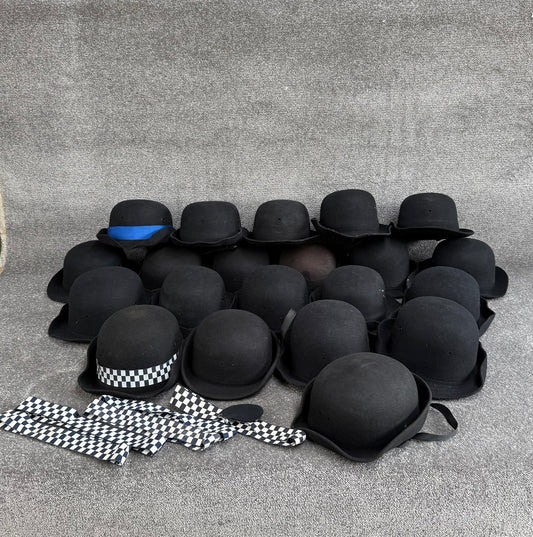 Ex Police WPC Bowler Hat Job Lot x21 Theatre Headwear Uniform Film Prop Lot