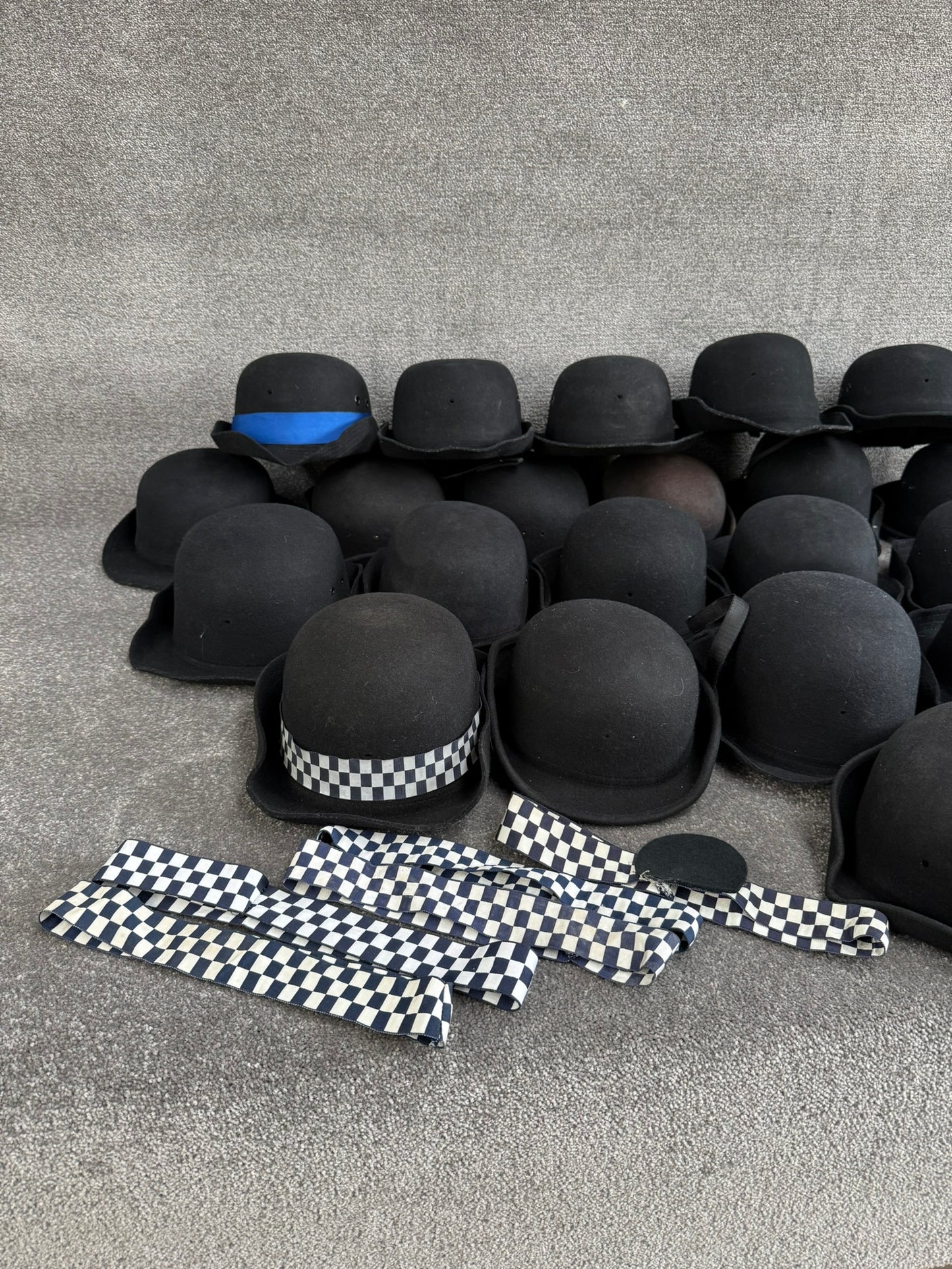 Ex Police WPC Bowler Hat Job Lot x21 Theatre Headwear Uniform Film Prop Lot
