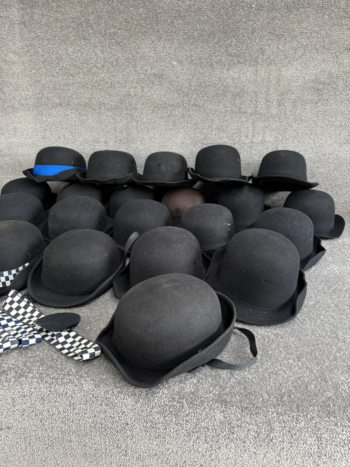 Ex Police WPC Bowler Hat Job Lot x21 Theatre Headwear Uniform Film Prop Lot