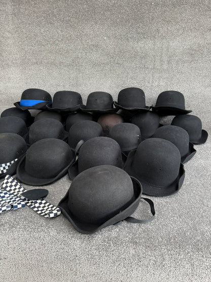 Ex Police WPC Bowler Hat Job Lot x21 Theatre Headwear Uniform Film Prop Lot