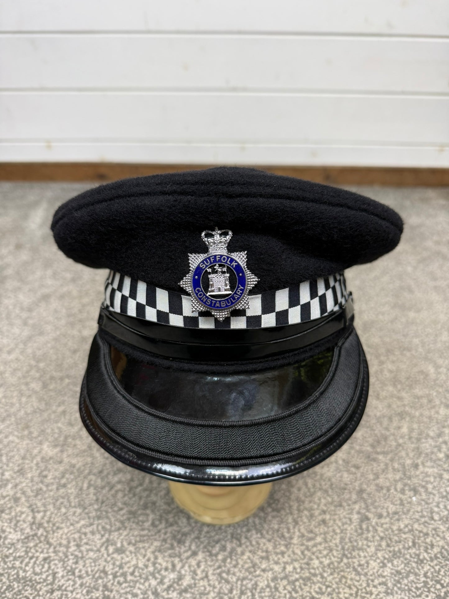 Ex Suffolk Constabulary Inspectors Peak Cap 57cm Film TV Uniform Collector Display