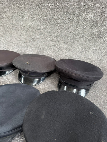 Ex Police Peak Cap Hat Job Lot x11 Theatre Headwear Uniform Film Prop Lot