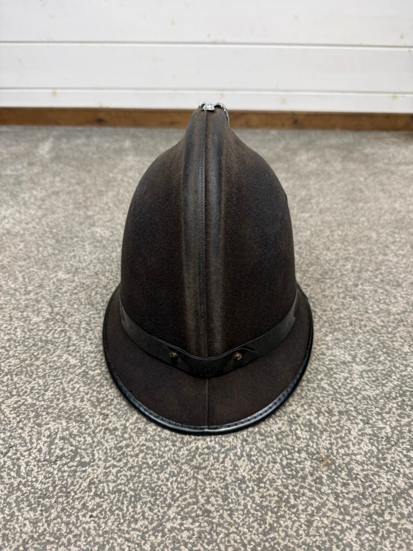 Ex Norfolk Constabulary Coxcomb Police Bobby Helmet 59cm Obsolete Collector