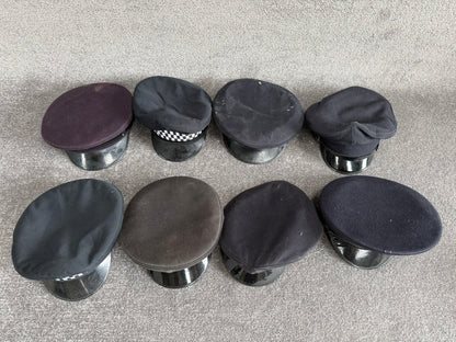 Ex Police Peak Cap Hat Job Lot x8 Theatre Headwear Uniform Film Prop Lot