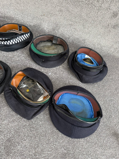 Ex Police Peak Cap Hat Job Lot x8 Theatre Headwear Uniform Film Prop Lot