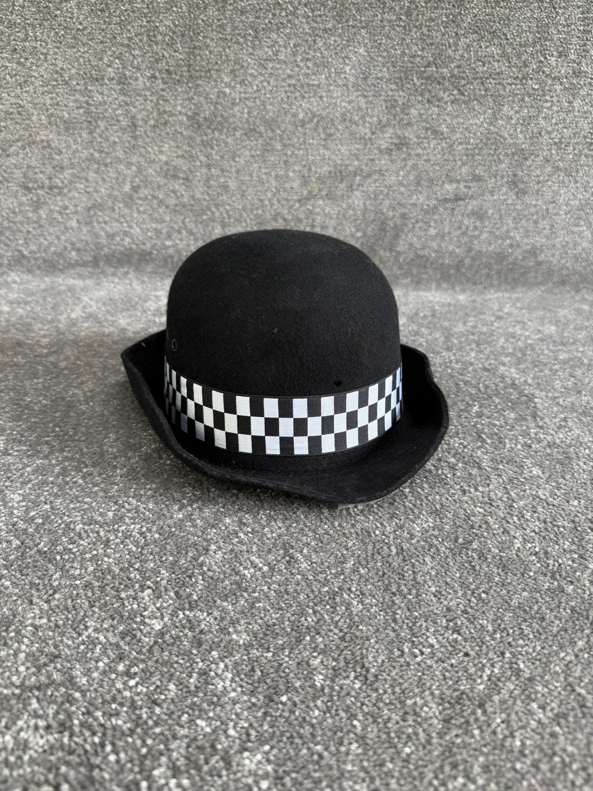 Ex Police WPC Bowler Hat Chequered Band Fancy Dress Costume Theatre Collector Display