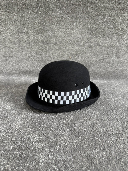 Ex Police WPC Bowler Hat Chequered Band Fancy Dress Costume Theatre Collector Display