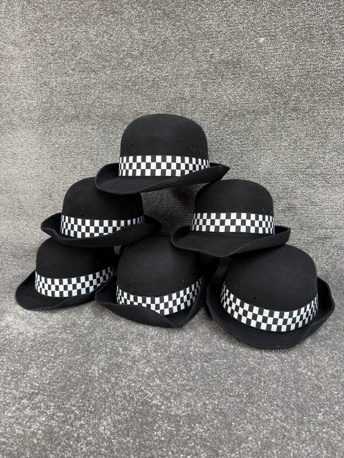 Ex Police WPC Bowler Hat Chequered Band Fancy Dress Costume Theatre Collector Display