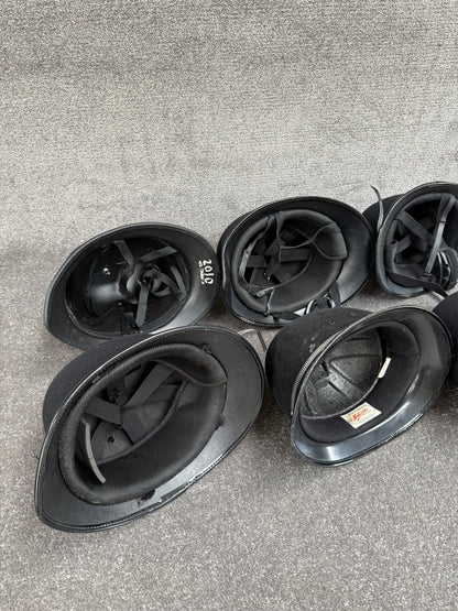 6x Ex Police Bobby Helmet Custodian Helmet Job Lot Film Display Theatre