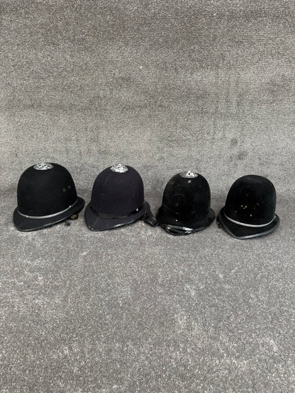 Ex Police Bobby Helmet x4 Custodian Helmet Job Lot Film Display Theatre