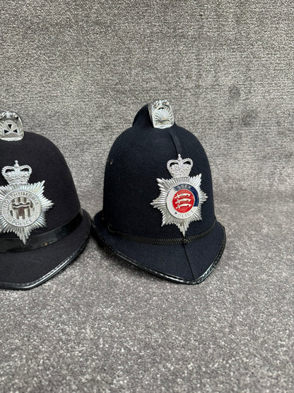 Ex Police Bobby Helmet x3 Custodian Helmet Job Lot Film Display Theatre