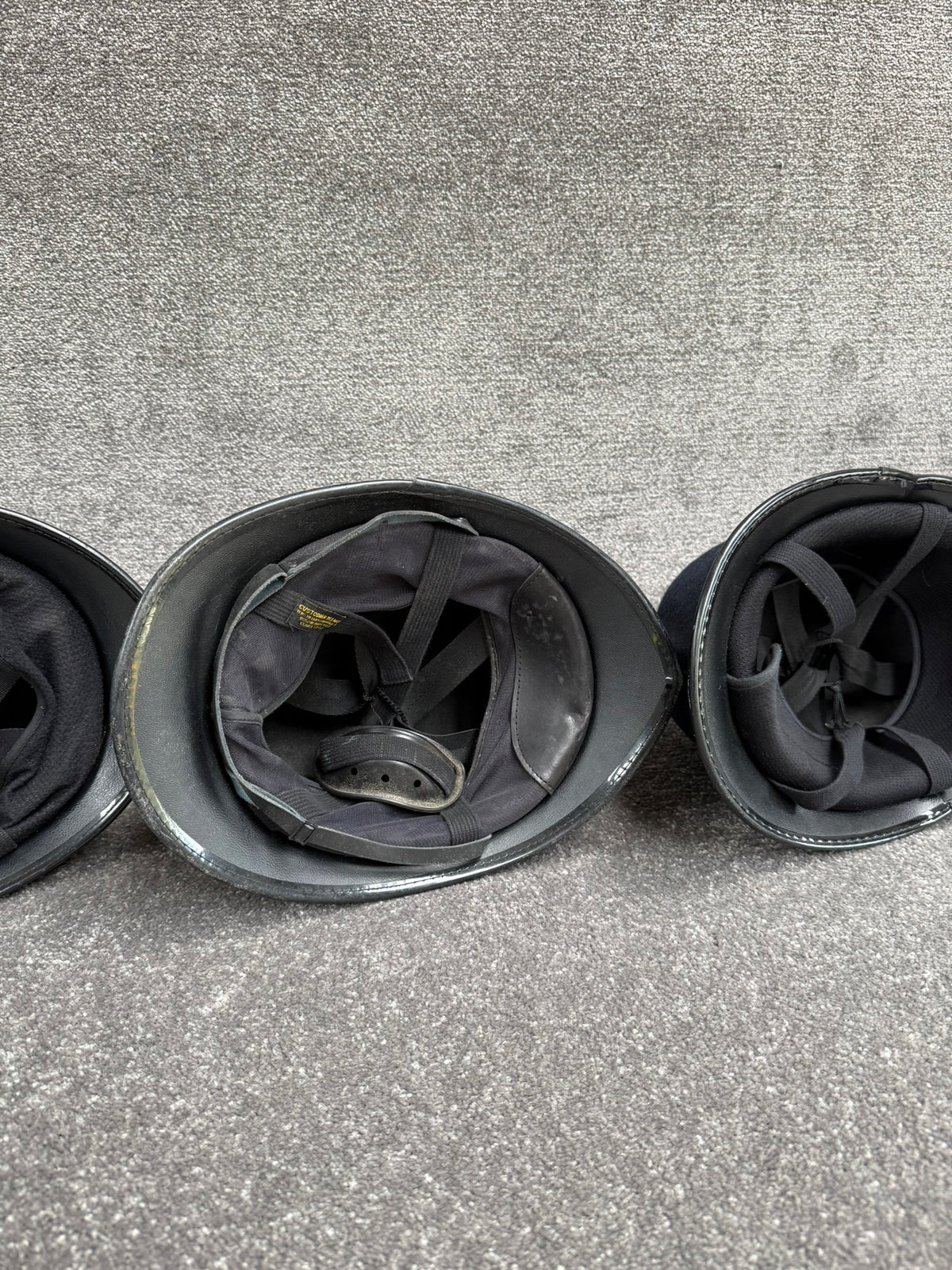 Ex Police Bobby Helmet x3 Custodian Helmet Job Lot Film Display Theatre