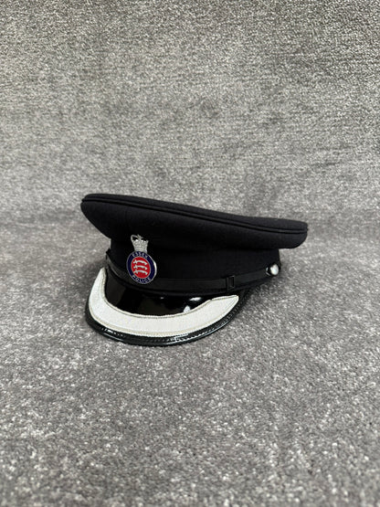 Ex Essex Police Chief Superintendent Peak Cap 57cm Silver Braid Film TV Collector Display