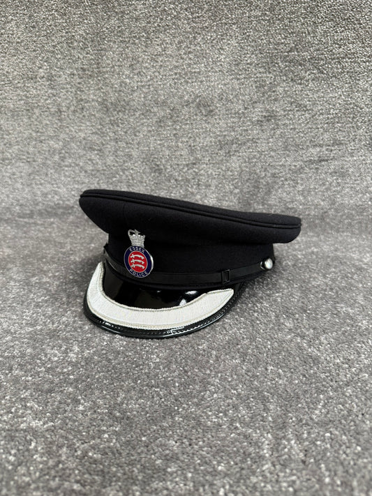 Ex Essex Police Chief Superintendent Peak Cap 57cm Silver Braid Film TV Collector Display