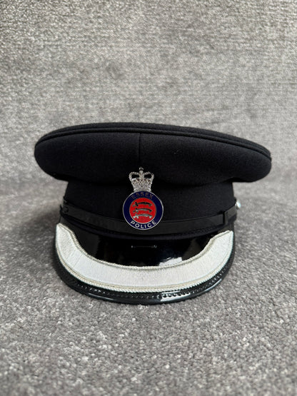 Ex Essex Police Chief Superintendent Peak Cap 57cm Silver Braid Film TV Collector Display